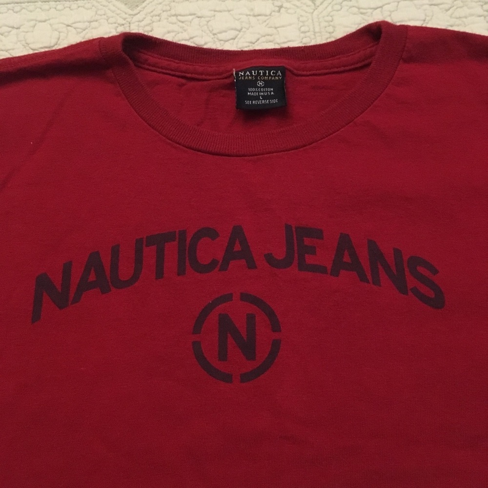 Vintage Nautica Jeans Cropped tee.